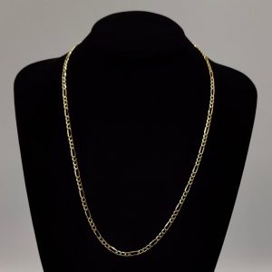 Cadena Fígaro de Oro 18K - 58 cm, 3 mm