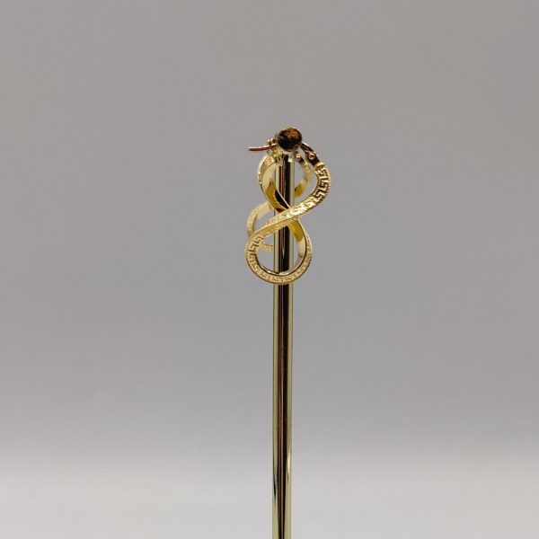 Pendientes "8" Estilo Versace en Oro 18K