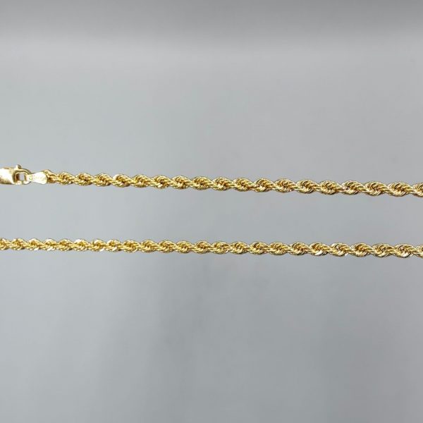 Cadena Cordón de Oro 18K - 39 cm, 2 mm