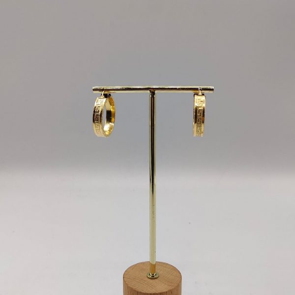 Pendientes de Aro Estilo Versace – 18K