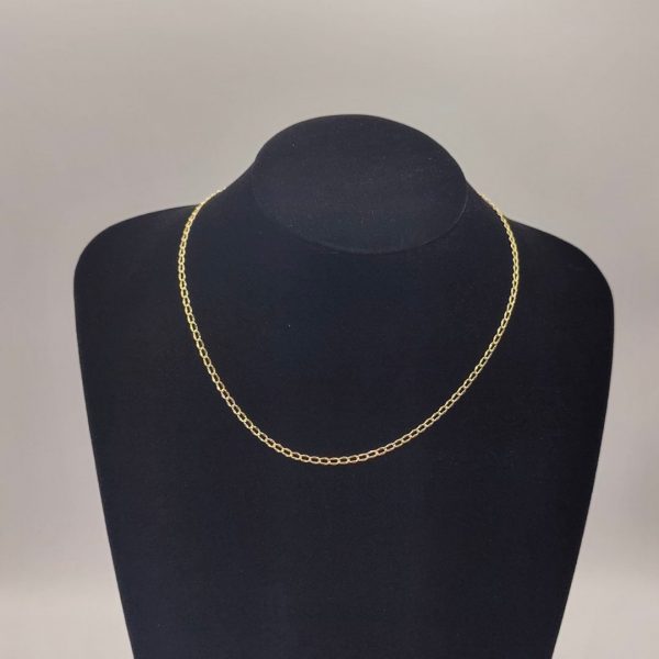 Cadena Cubana – 44,5 cm 3 mm – 18K