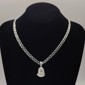 Colgante de Jesús con Circonitas – Plata