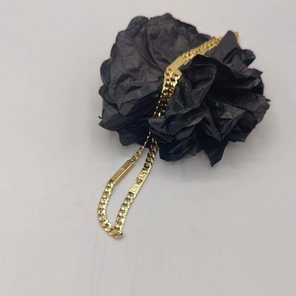 Cadena Cubana con Eslabones Estilo Versace – 60 cm 6 mm – 18K