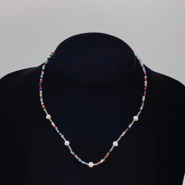 Collar de Plata con Piedras Semipreciosas