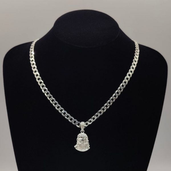 Colgante de Jesús con Circonitas – Plata