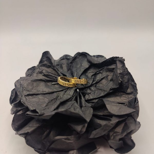 Pendiente de Aro Estilo Versace con Cara de Medusa – 18K