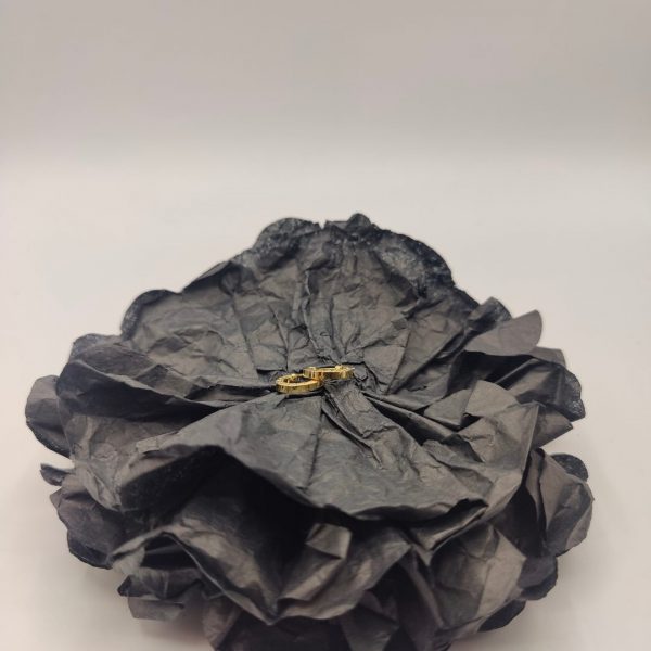 Pendiente Aro Estilo Versace – 18K