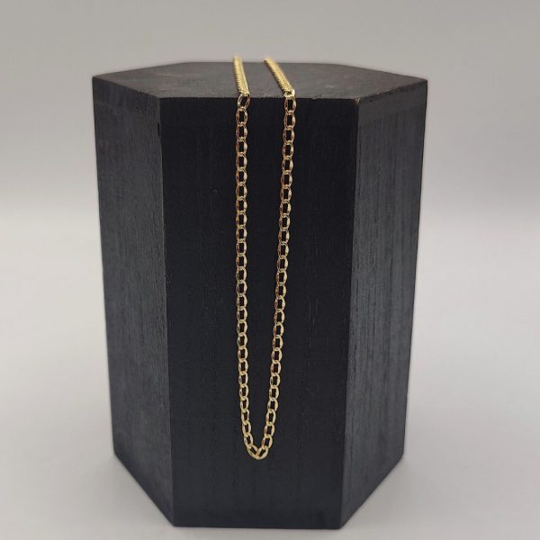 Cadena Cubana – 44,5 cm 3 mm – 18K