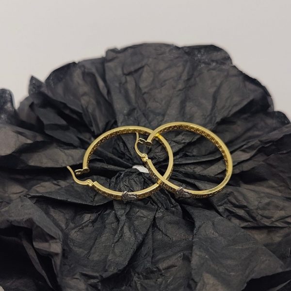 Pendiente de Aro Estilo Versace con Cara de Medusa – 18K