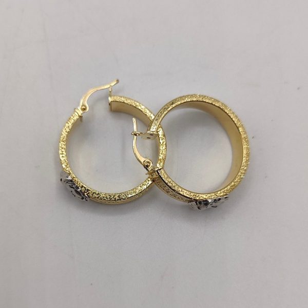 Pendientes de Aro Estilo Versace – 18K