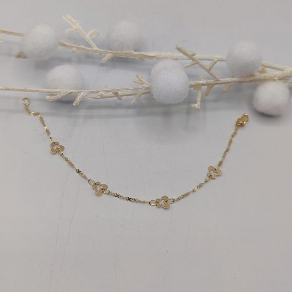 Pulsera Rolo con Mariposas – 18K