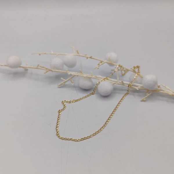 Cadena Cubana – 44,5 cm 3 mm – 18K