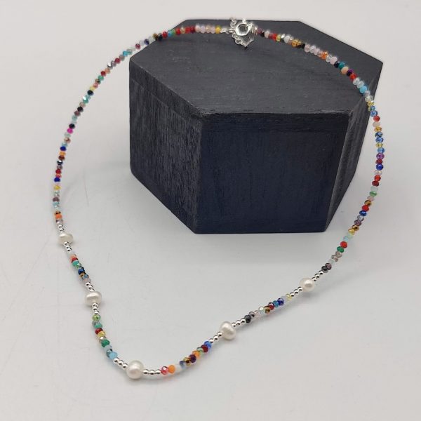 Collar de Plata con Piedras Semipreciosas