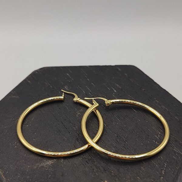 Pendiente Aro Clásico – 18K