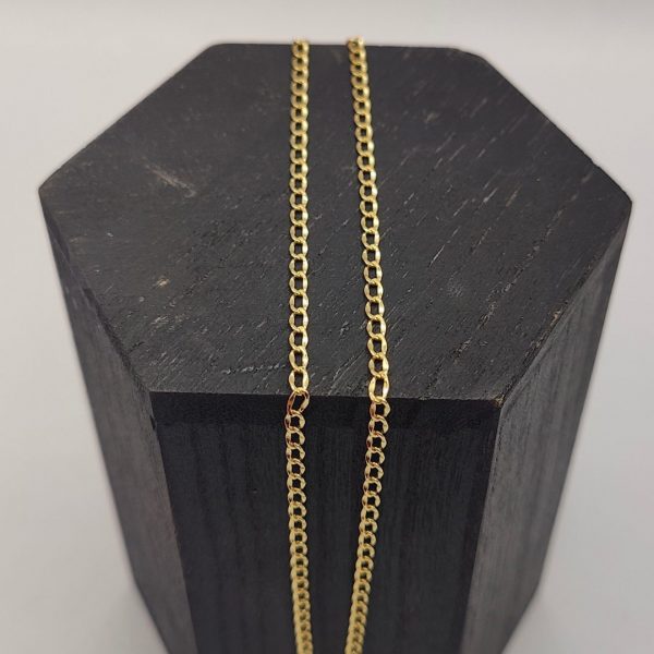 Cadena Cubana – 44,5 cm 3 mm – 18K