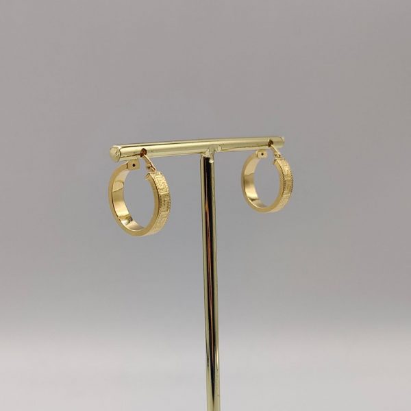 Pendiente de Aro Estilo Versace con Cara de Medusa – 18K