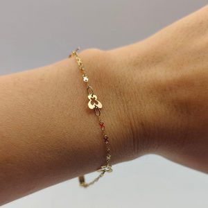 Pulsera Rolo con Mariposas – 18K