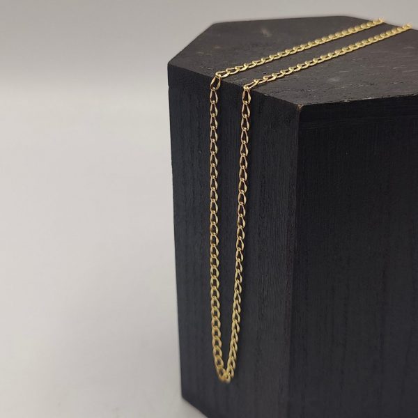 Cadena Cubana – 44,5 cm 3 mm – 18K
