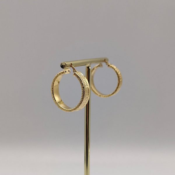Pendientes de Aro Estilo Versace – 18K