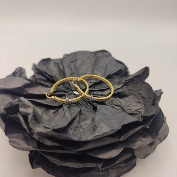 Pendiente de Aro Estilo Versace con Cara de Medusa – 18K