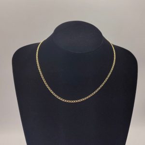 Cadena Cubana – 44,5 cm 3 mm – 18K