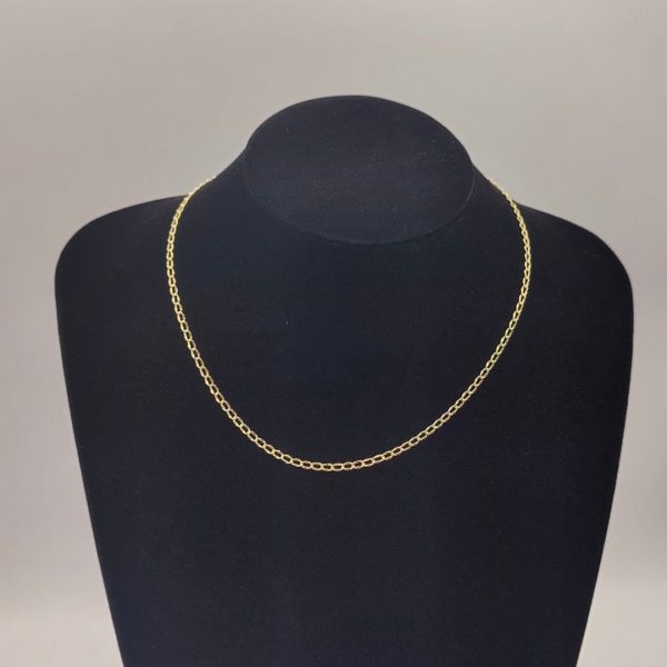 Cadena Cubana – 44,5 cm 3 mm – 18K