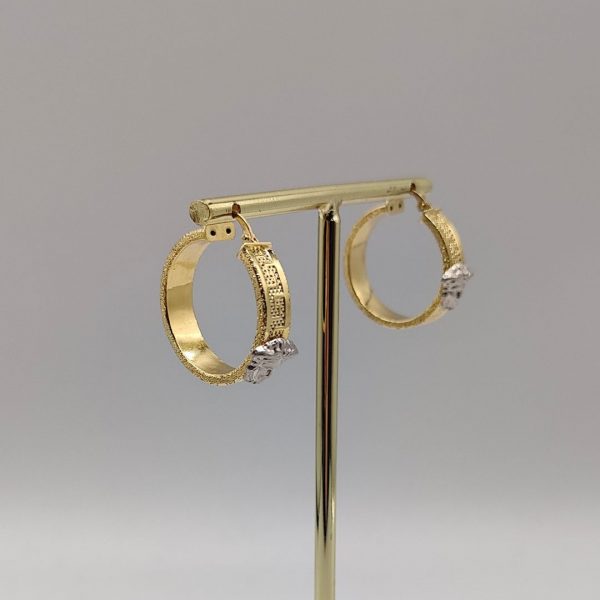 Pendientes de Aro Estilo Versace – 18K