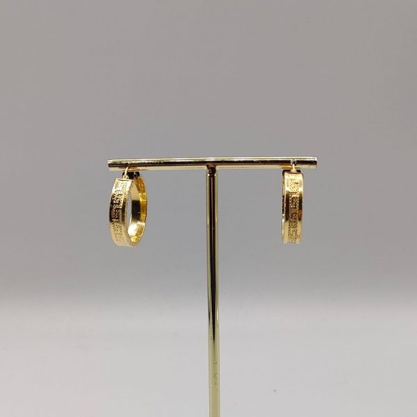 Pendientes de Aro Estilo Versace – 18K