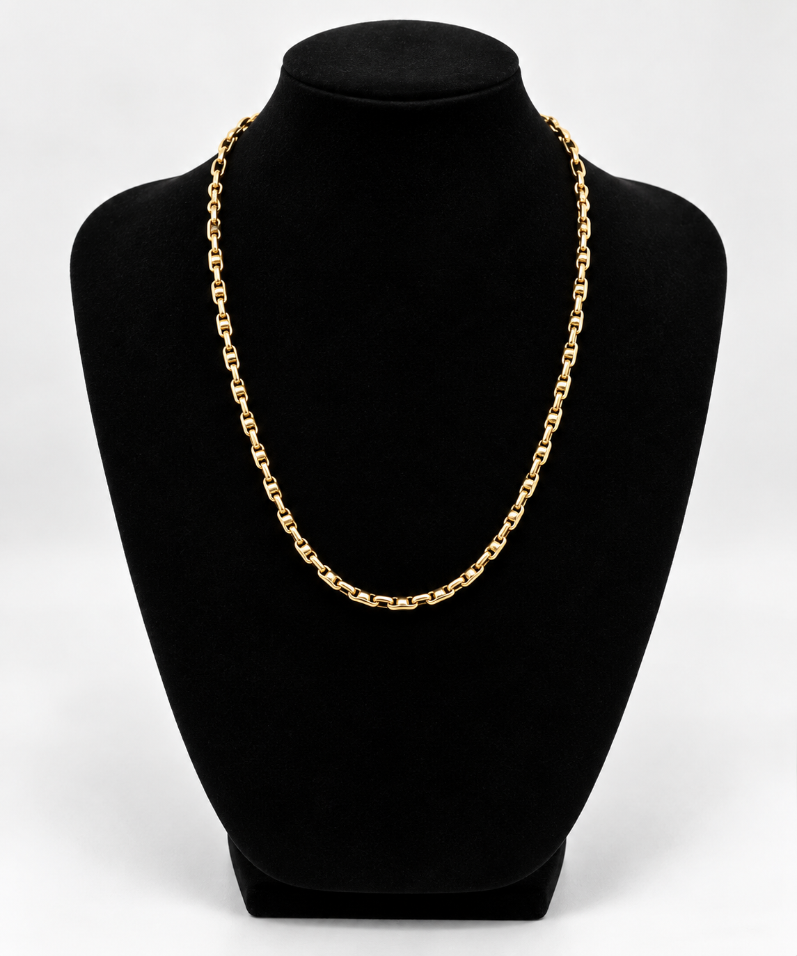 Cadena Rolo de Oro 18K con Detalle Blanco 50 cm | Grosor 4 mm | Peso 11,7 g