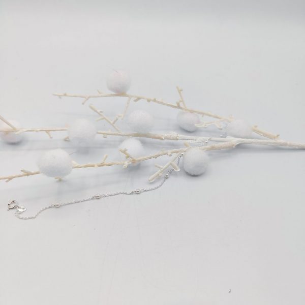 Pulsera de Plata con Perlitas