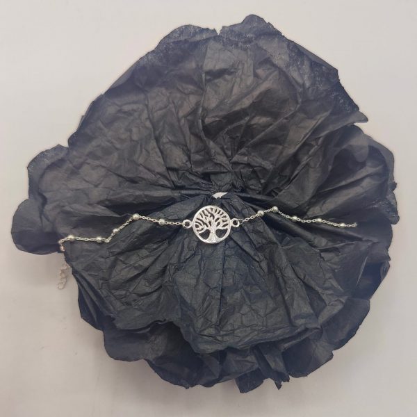 Pulsera de Plata con Colgante del Árbol de la Vida
