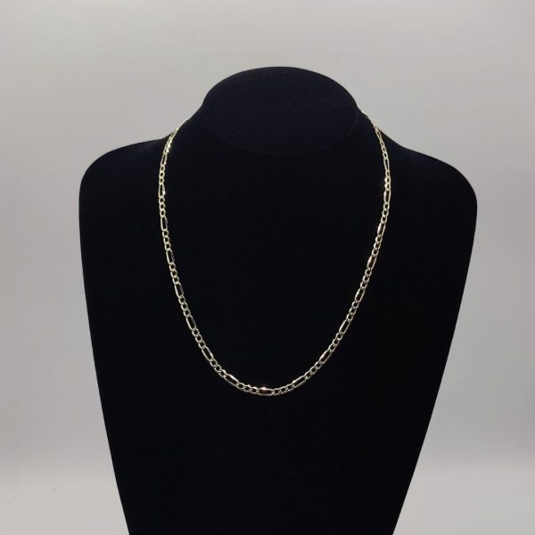 Cadena Fígaro 50 cm – 3 mm, Oro 18K