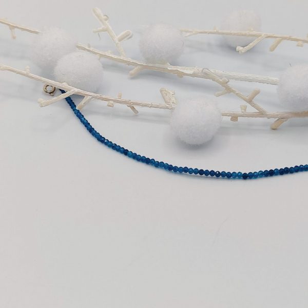 Pulsera de Plata con Bolitas Azules