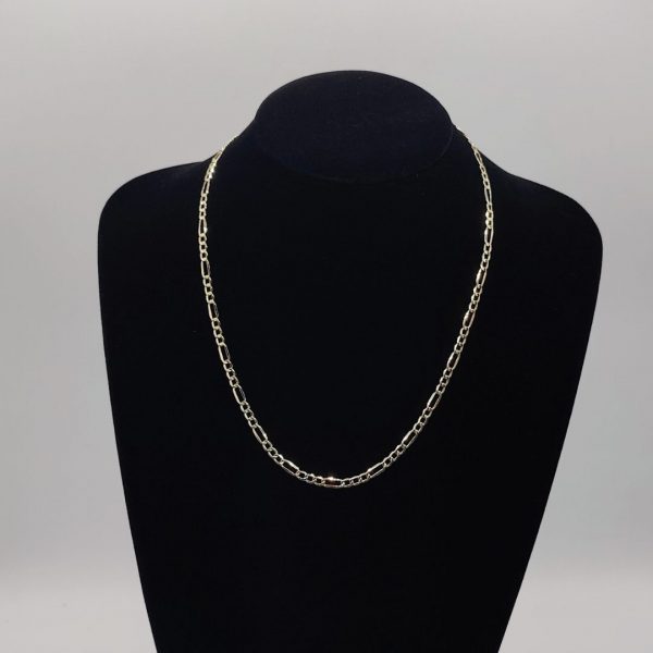 Cadena Fígaro 50 cm – 3 mm, Oro 18K