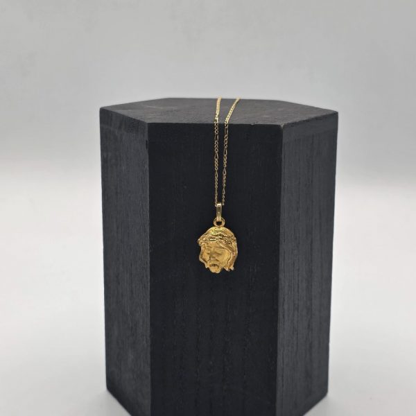 Colgante Cara de Jesús en Oro de 18K