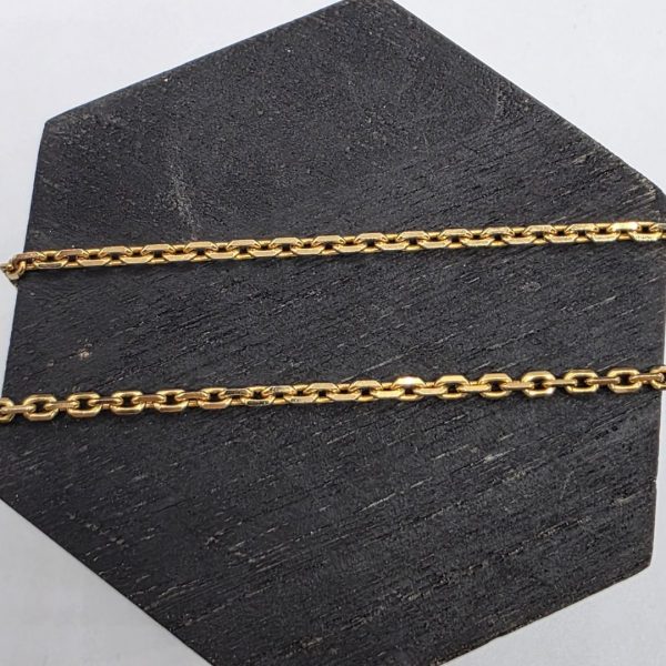 Cadena Rolo Maciza de 60 cm y 3 mm en Oro de 18K