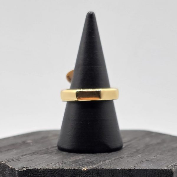 Anillo Estilo Tuerca en Oro de 18K