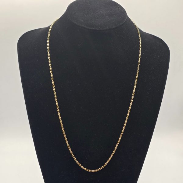 Cadena Calabrote Maciza de 63 cm y 2 mm en Oro de 18K