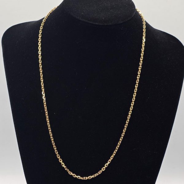 Cadena Rolo Maciza de 60 cm y 3 mm en Oro de 18K