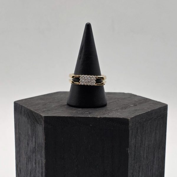 Sortija de Oro 18K con Diamantes