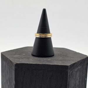 Alianza Doble Aro en Oro de 18K Bicolor