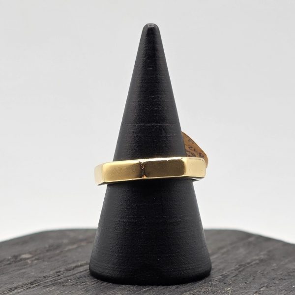 Anillo Estilo Tuerca en Oro de 18K