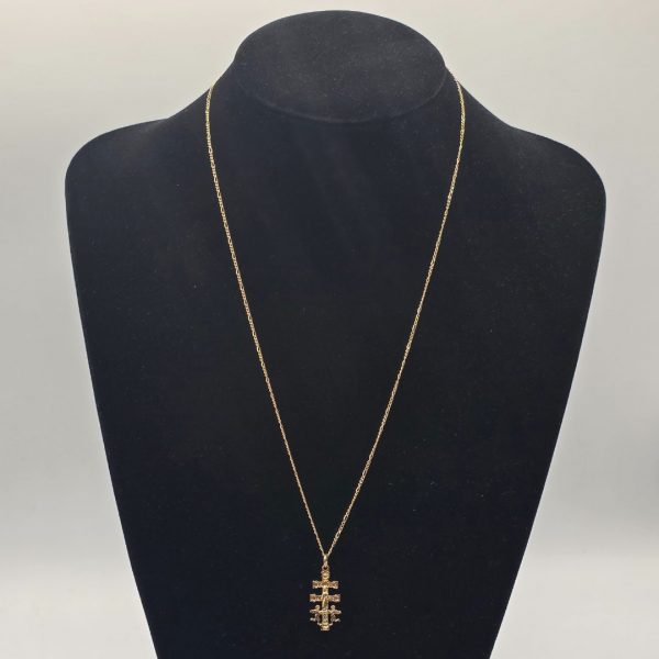 Cruz de Caravaca en Oro de 18K