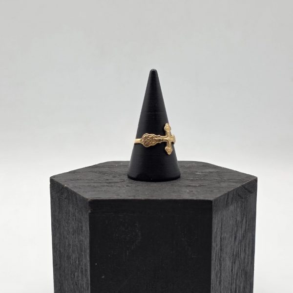 Anillo Cruz en Oro de 18K