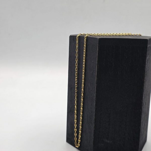 Cadena Calabrote Maciza de 63 cm y 2 mm en Oro de 18K