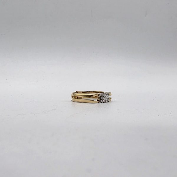 Sortija de Oro 18K con Diamantes