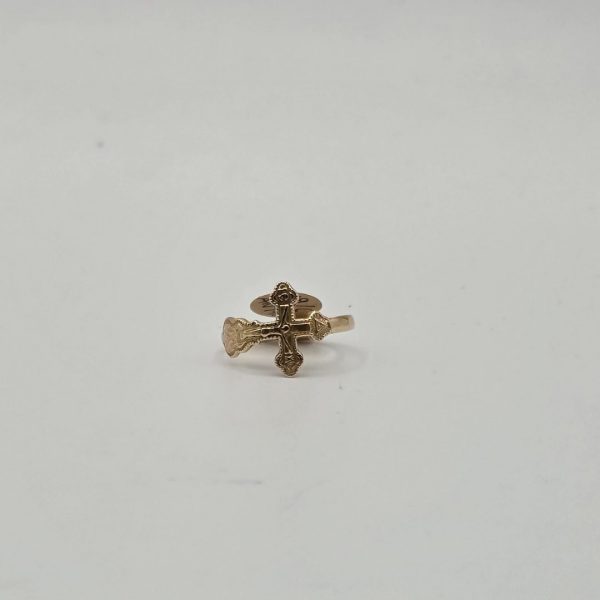 Anillo Cruz en Oro de 18K