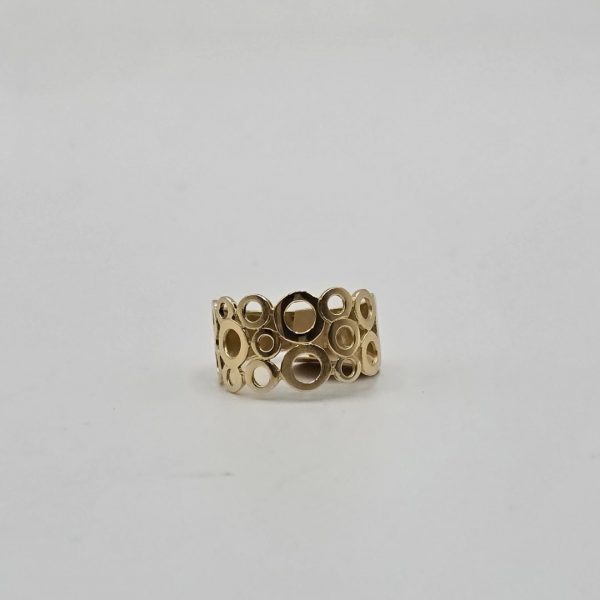 Anillo de Círculos en Oro de 18K
