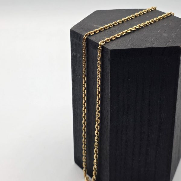 Cadena Rolo Maciza de 60 cm y 3 mm en Oro de 18K