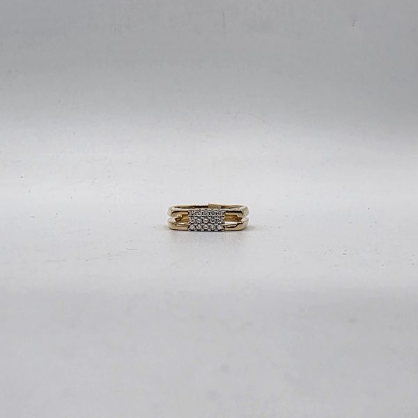 Sortija de Oro 18K con Diamantes